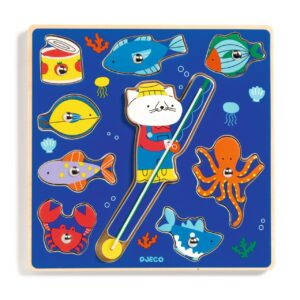 Joc pescuit magnetic și puzzle 2 în 1, Djeco