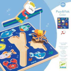 Joc pescuit magnetic și puzzle 2 în 1, Djeco