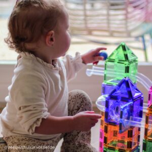 Circuit pastel cu bile 110 piese Cleverclixx