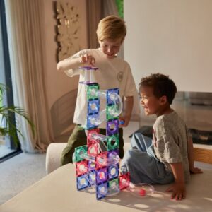 Circuit pastel cu bile 70 piese Cleverclixx.