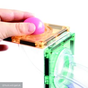 Circuit pastel cu bile 70 piese Cleverclixx.