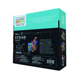 Circuit cu bile luminoase 100 piese Cleverclixx