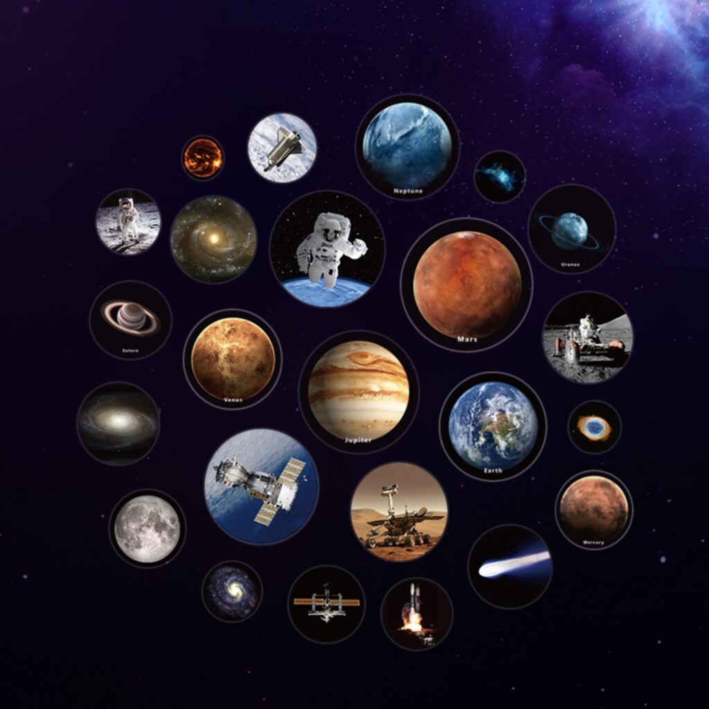 Kit STEM Sistemul solar 3D cu proiector și redare vocală TopBright