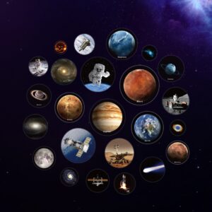 Kit STEM Sistemul solar 3D cu proiector și redare vocală TopBright