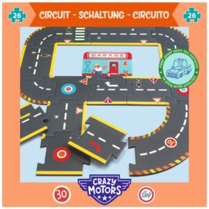 Puzzle circuit de curse gigant, Djeco
