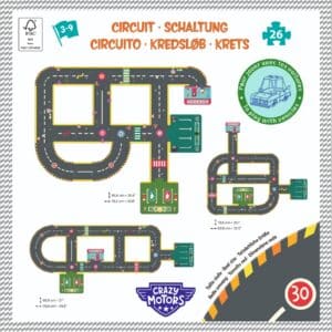 Puzzle circuit de curse gigant, Djeco