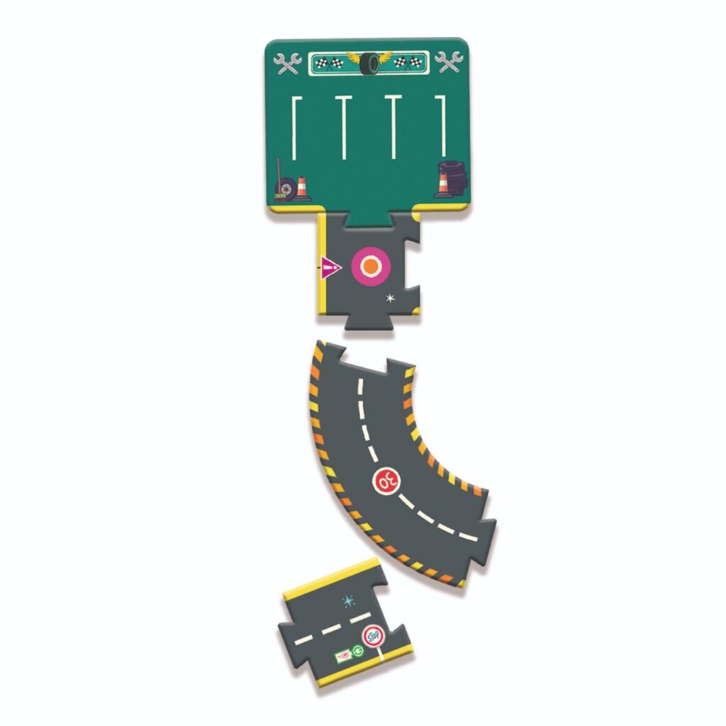 Puzzle circuit de curse gigant, Djeco