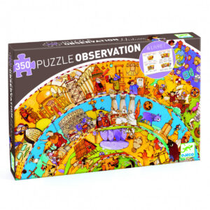 Puzzle observație Evoluție Djeco 350 piese cu poster și broșură