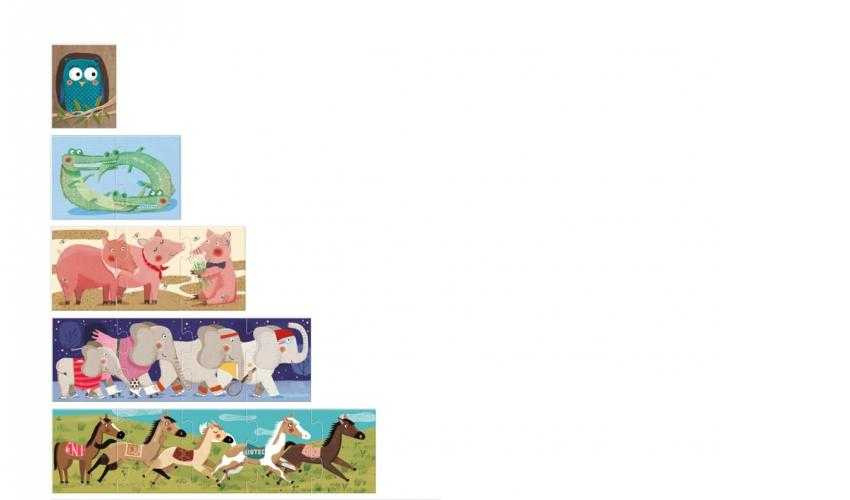 Puzzle numere 1-10 pinguini, Londji