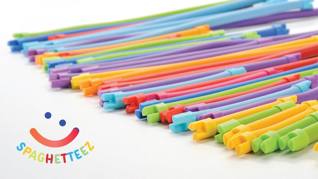 Set magnetic de construit Spaghetteez 70 piese, Clicstoys