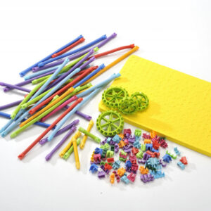 Set magnetic de construit Spaghetteez 70 piese, Clicstoys