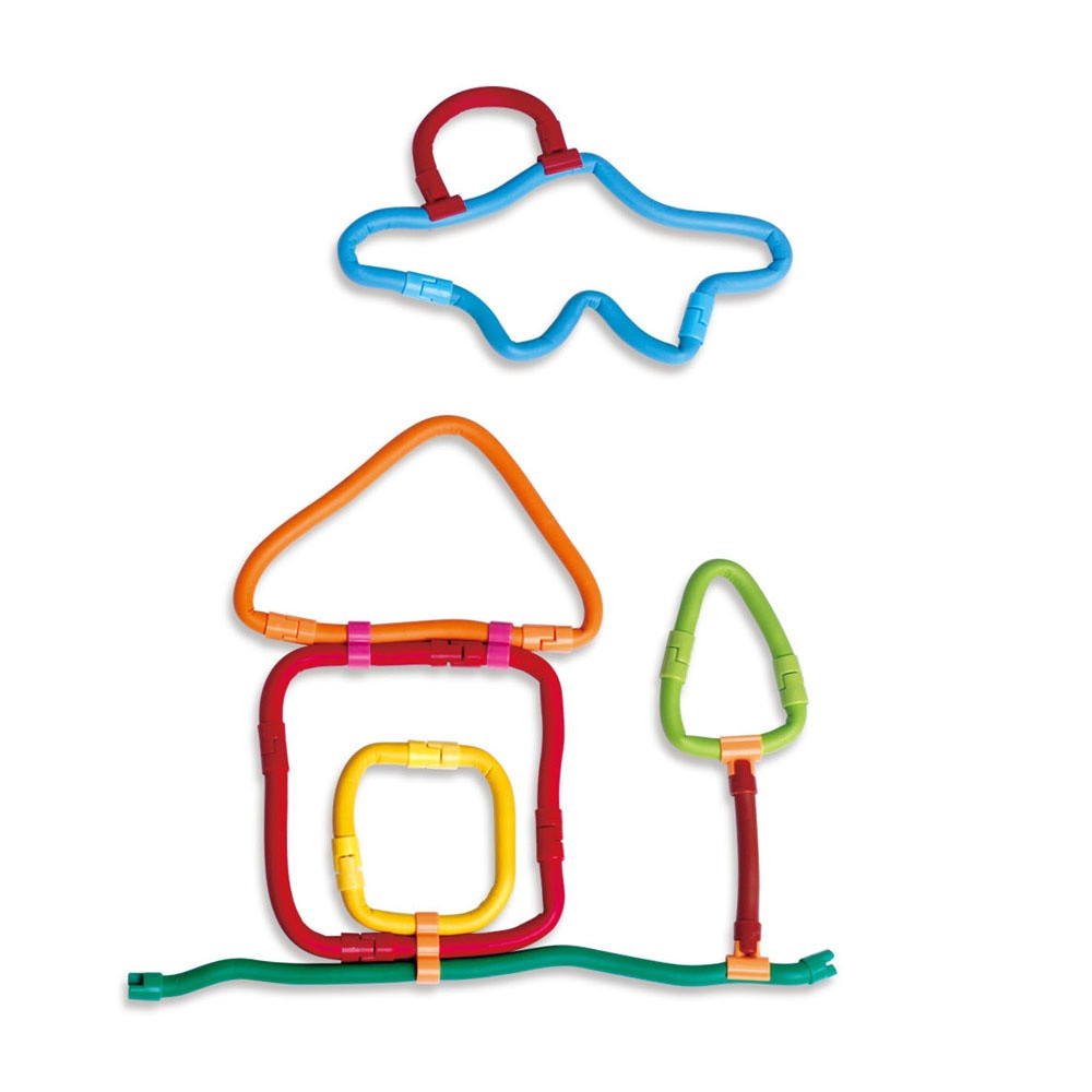 Set magnetic de construit Spaghetteez 70 piese, Clicstoys