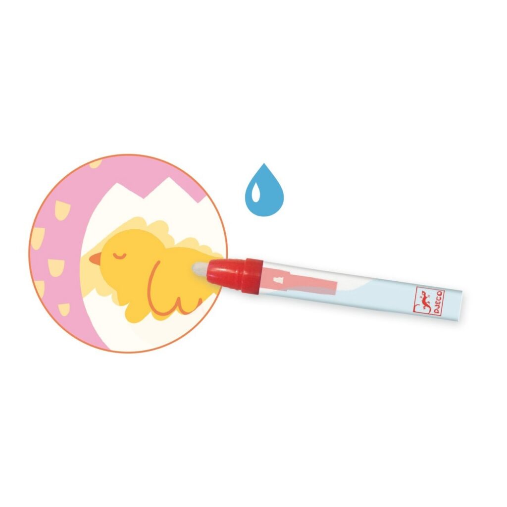 Set pictură cu apă Animale din grădină Djeco