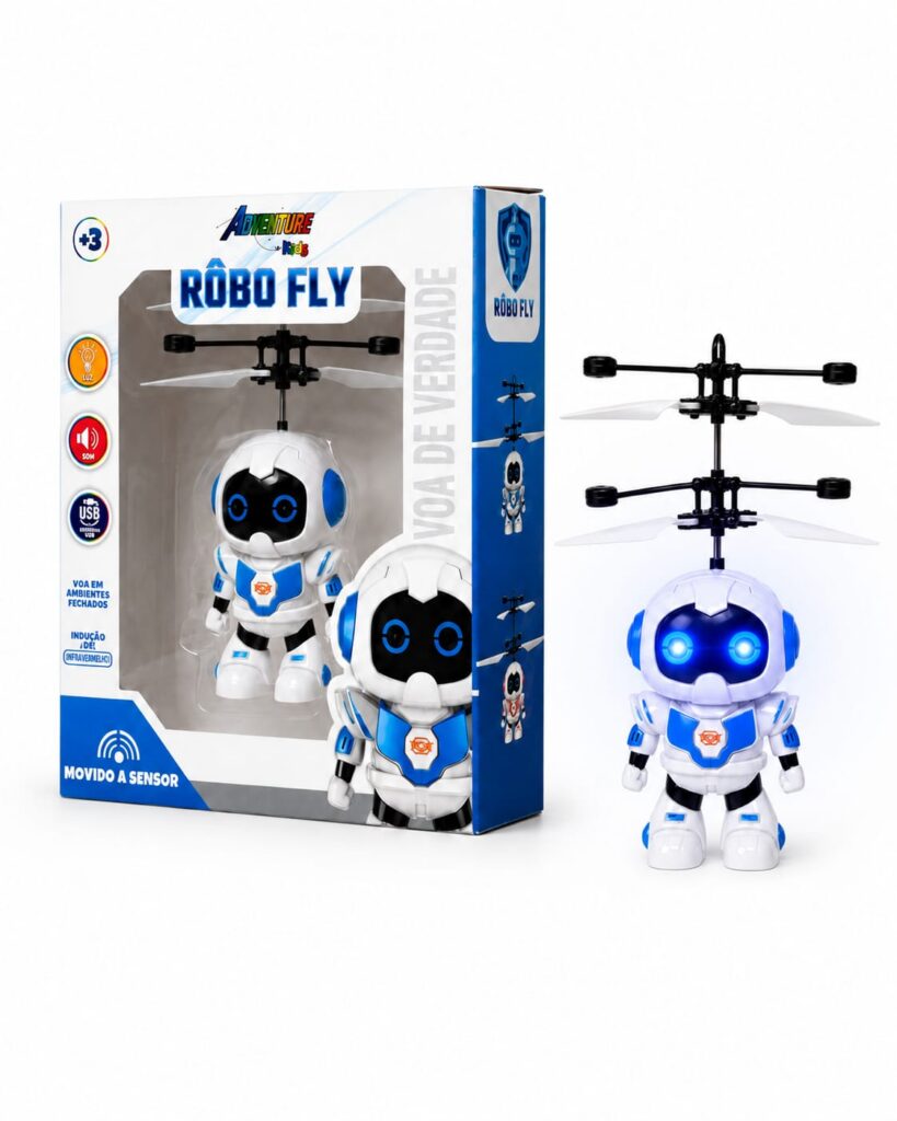Robot zburător cu senzor