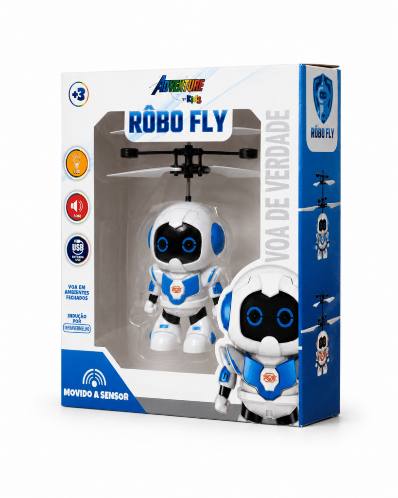 Robot zburător cu senzor