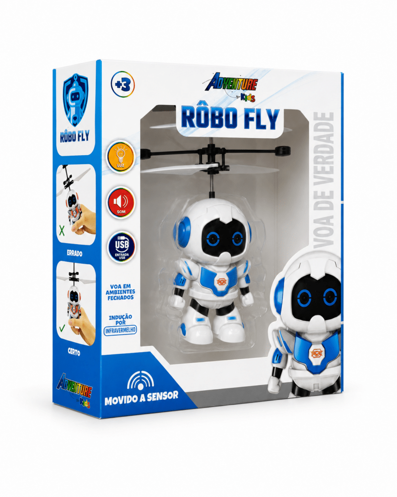 Robot zburător cu senzor